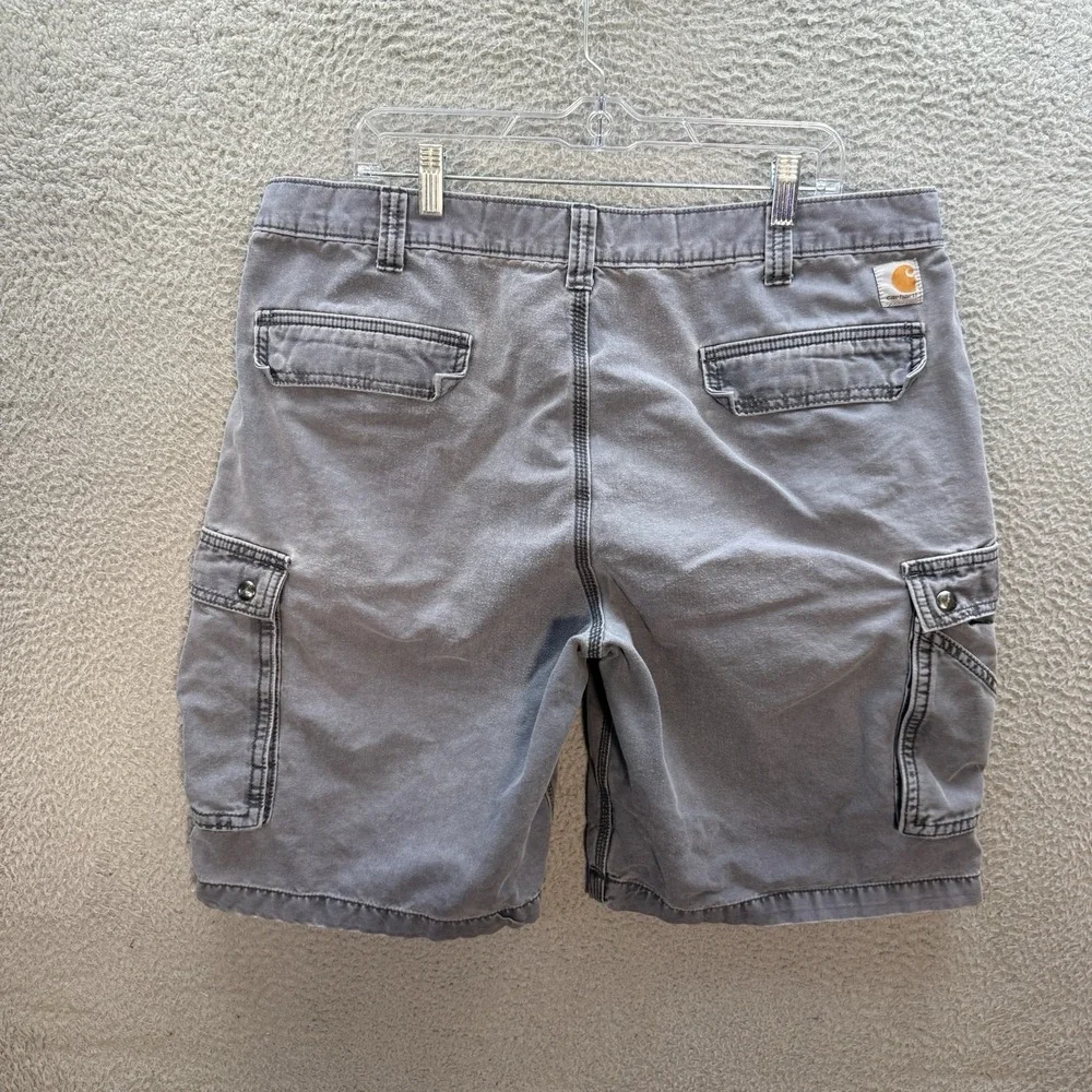 Carhartt Shorts Mens 40‎ Gray Duck Canvas Rugged Cargo Workwear Chore Grunge
